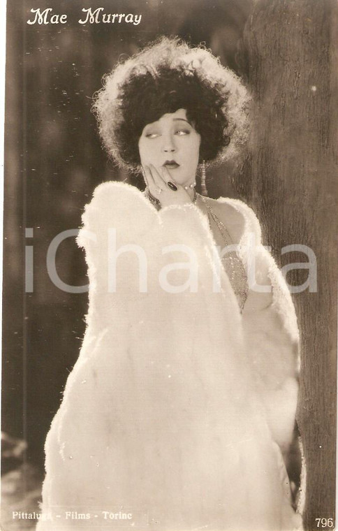 1925 ca CINEMA Actress Mae MURRAY Portrait *Cartolina FP NV
