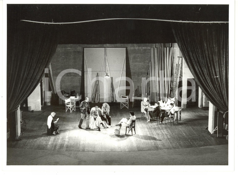 1986 FUORI SCENA Valeria MORICONI sul palco *Foto VINTAGE 24x18 cm