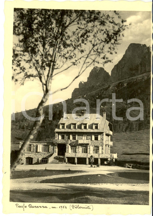 1940 ca PASSO CAREZZA (TN) Panorama *Cartolina postale FG NV