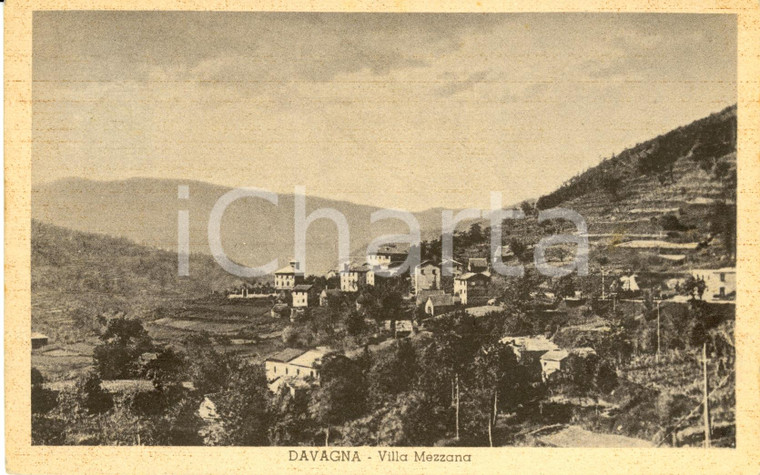 1941 DAVAGNA (GE) Veduta della località VILLAMEZZANA *Cartolina FP VG