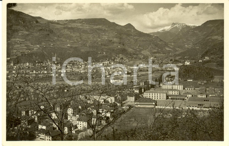 1950 ca BOLZANO Veduta aerea quartiere OLTRISARCO con caserme *Cartolina FP NV
