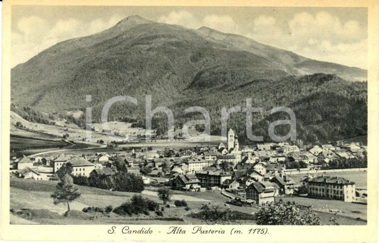 1937 SAN CANDIDO (BZ) ALTA PUSTERIA Veduta panoramica del paese *Cartolina FP VG