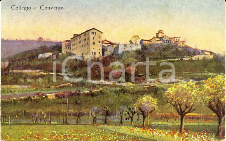 1920 ca SAIANO (BS) Collegio e convento FRATI MINORI *Cartolina illustrata FP