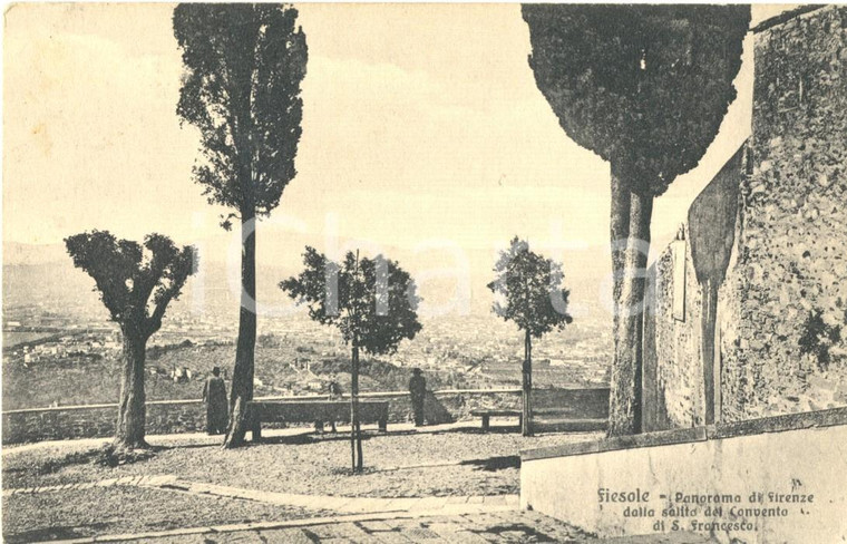 1913 FIESOLE (FI) Panorama di FIRENZE dal Convento di SAN FRANCESCO *FP VG