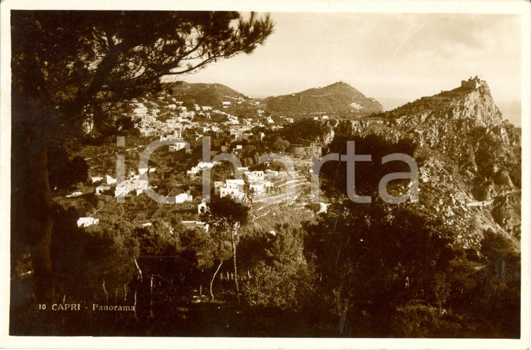 1930 ca CAPRI (NA) Veduta panoramica dell'abitato *Cartolina postale FP NV