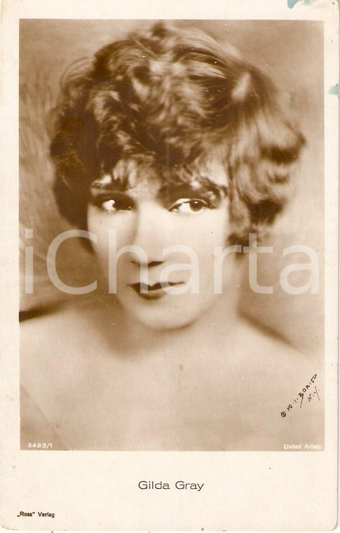 1930 ca CINEMA Portrait Gilda GRAY Actress UNITED ARTISTS *Cartolina FP VG