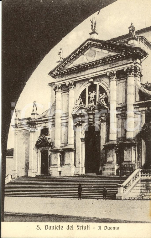 1930 ca SAN DANIELE DEL FRIULI (UD) Il Duomo - La facciata *Cartolina FP NV