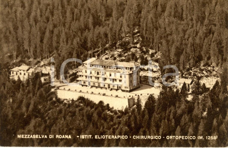 1951 ROANA (VI) Veduta aerea dell'istituto elioterapico di MEZZASELVA *FP VG
