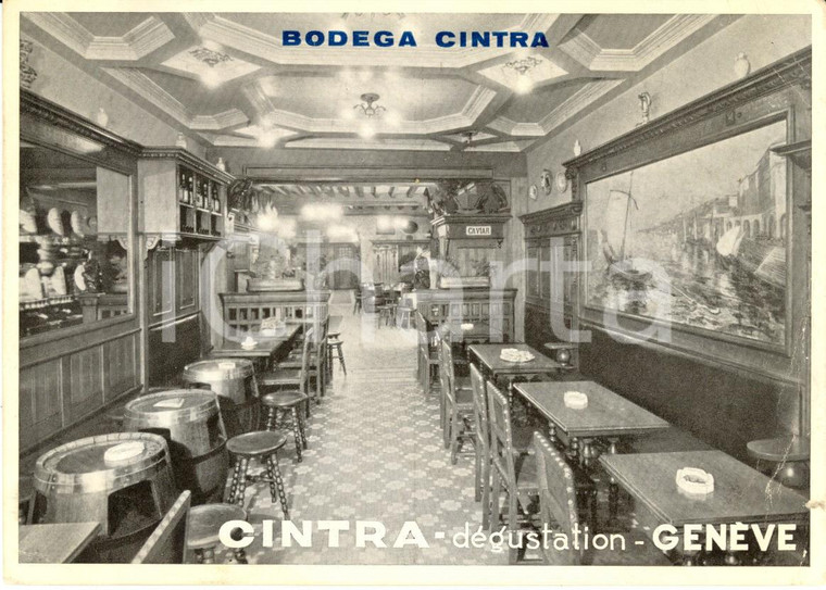 1947 GINEVRA (CH) Veduta dell'interno del ristorante BODEGA CINTRA *FG VG