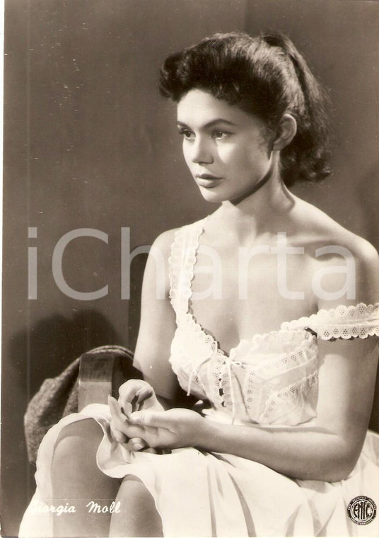 1950 ca CINEMA Attrice Giorgia MOLL indossa vestaglia *Cartolina FG NV