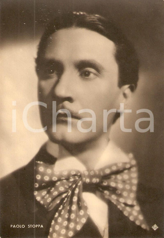 1940 ca CINEMA Attore Paolo STOPPA Ritratto *Fotografia seriale ASER