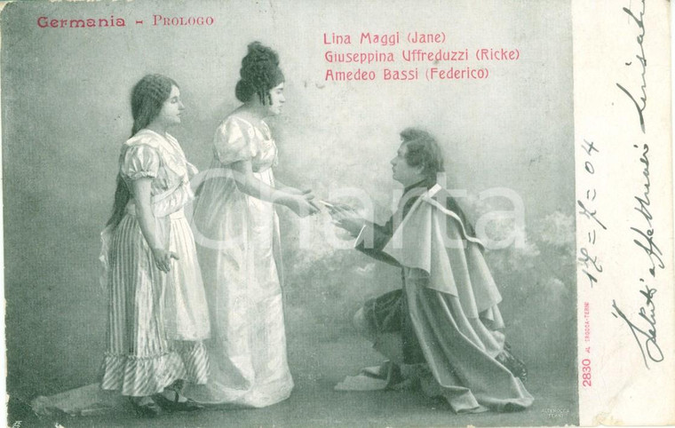 1904 BOLOGNA OPERA Lina MAGGI Giuseppina UFFREDUZZI Amedeo BASSI in GERMANIA