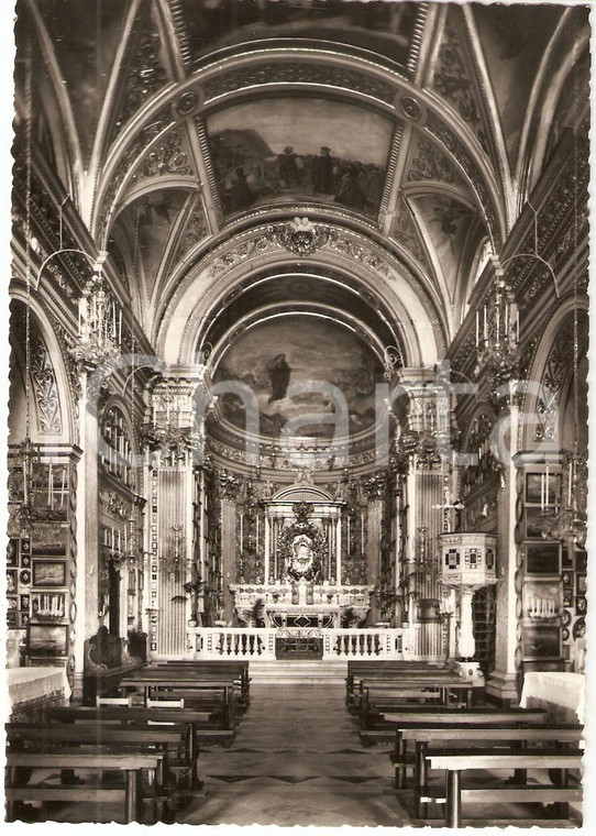 1960 ca RAPALLO (GE) Santuario Nostra Signora di MONTALLEGRO Interno *Cartolina