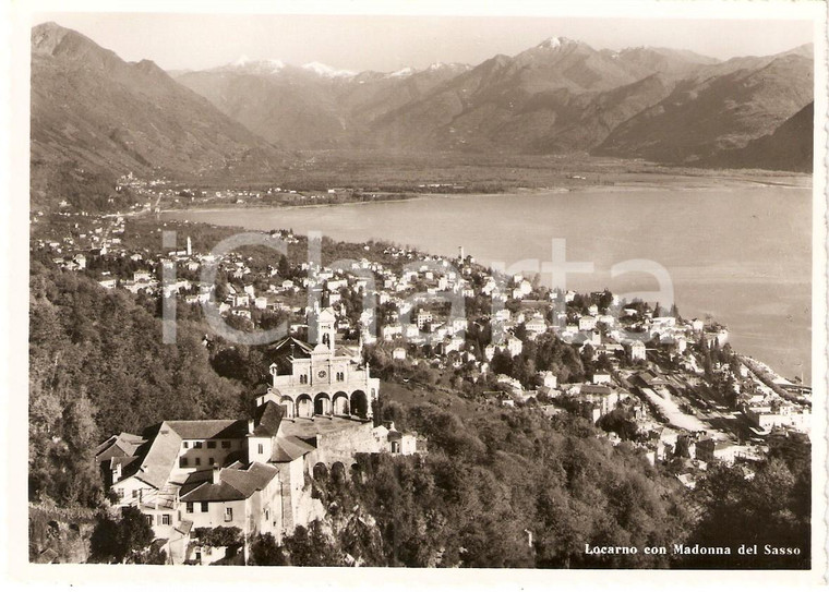 1960 ca LOCARNO (SVIZZERA) Santuario MADONNA DEL SASSO *Cartolina FG NV