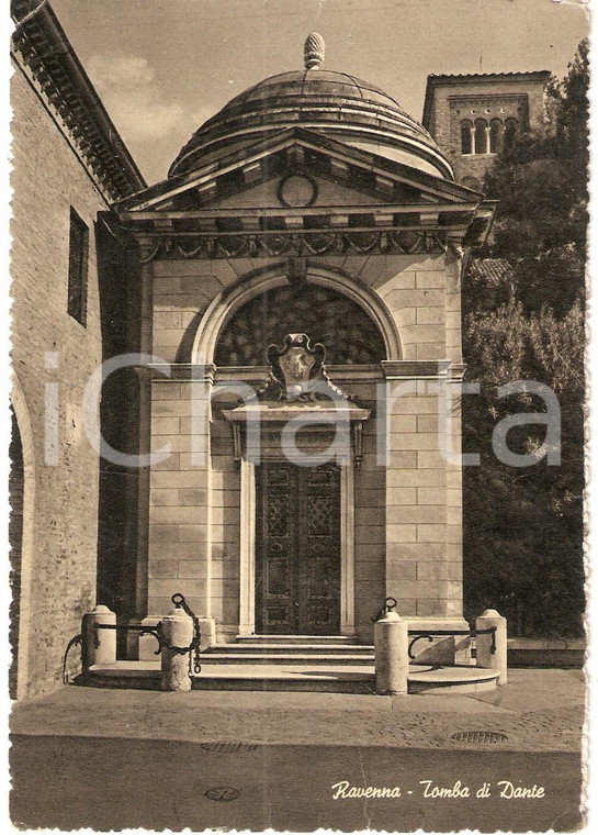 1955 ca RAVENNA Tomba di Dante ALIGHIERI Veduta *Cartolina FG NV