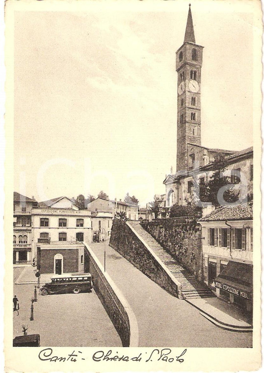 1934 CANTU' (CO) Esposizione Permanente Mobili Chiesa SAN PAOLO Torpedone *FG NV