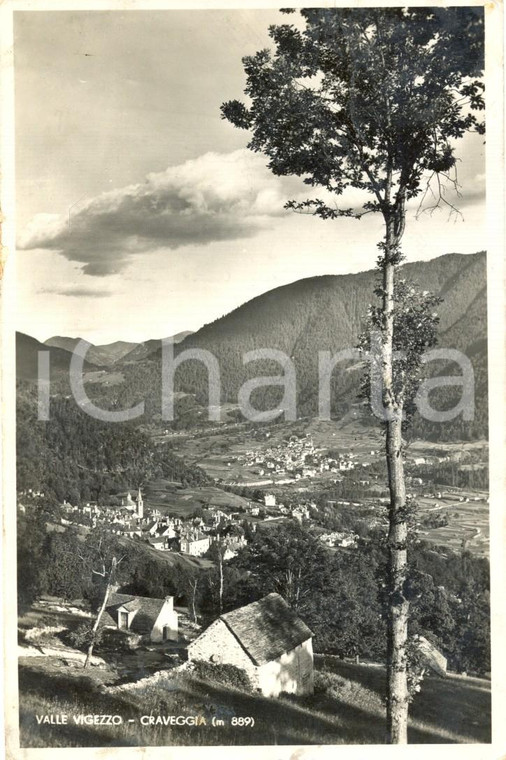 1937 CRAVEGGIA (VB) Veduta panoramica VAL VIGEZZO *Cartolina FP VG