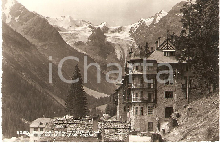 1941 STELVIO (BZ) Hotel MADACCIO a TRAFOI - Proprietario ANGERER Cartolina FP NV