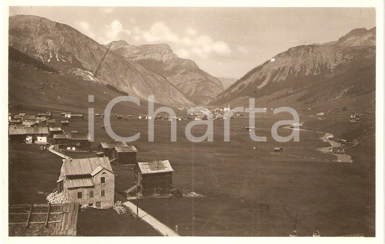 1950 ca SONDRIO Panorama della VAL di LIVIGNO *Cartolina FP NV