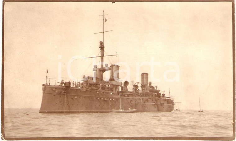 1910 ca REGIA MARINA Incrociatore corazzato VETTOR PISANI - Guerra italo-turca