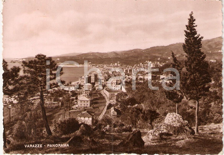 1949 VARAZZE (SV) Panorama della città *Cartolina FG VG