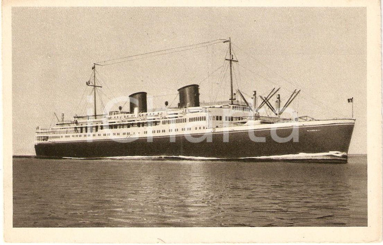 1930 ca MARINA MERCANTILE Espresso Europa - India Motorschiff VICTORIA Cartolina