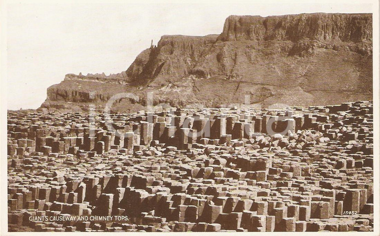 1915 ca BUSHMILLS (NORTHERN IRELAND) Chimney tops GIANT'S CAUSEWAY *Cartolina FP