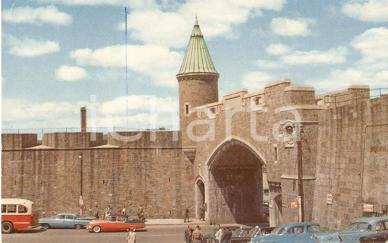 1960 ca QUEBEC (CANADA) Panorama ST. JOHN GATE *Cartolina ANIMATA FP NV