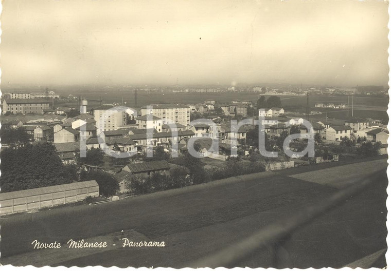 1955 NOVATE MILANESE (MI) Panorama generale paese FG VG