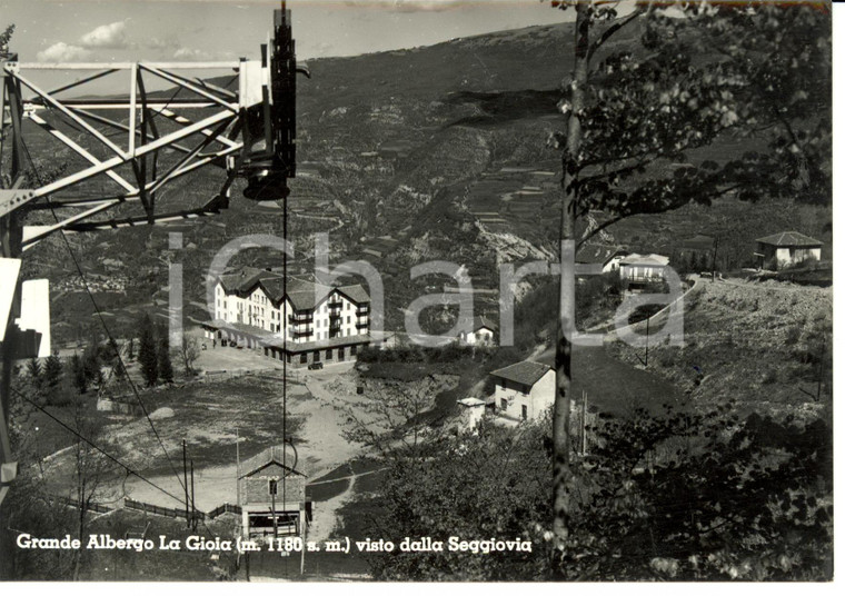 1953 CALDIROLA LA GIOIA (AL) Grande albergo La Gioia *Cartolina postale FG VG