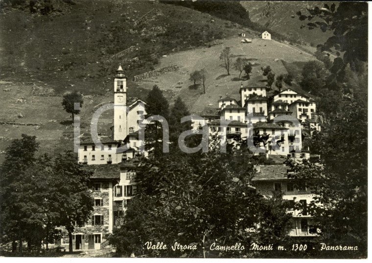 1950 ca CAMPELLO MONTI (TO) Panorama VALLE STRONA *Cartolina postale FG NV