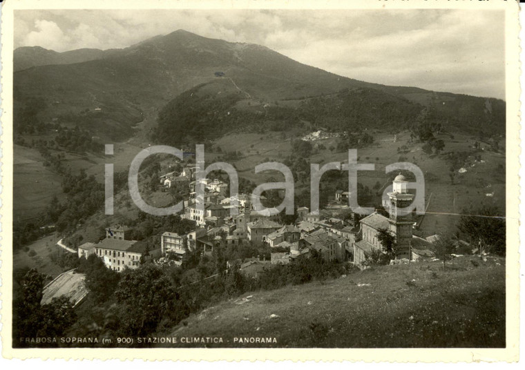 1950 ca FRABOSA SOPRANA (CN) Panorama *Cartolina DANNEGGIATA FG NV