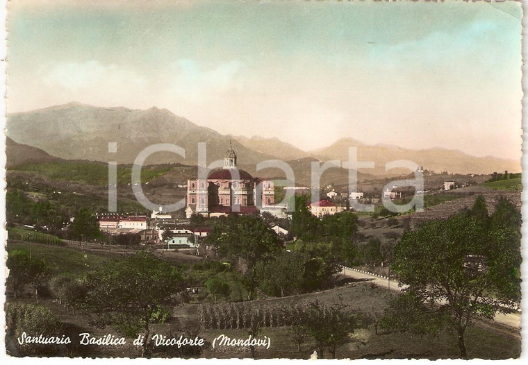 1940 ca MONDOVI' (CN) Santuario Basilica di Vicoforte *Cartolina postale FG NV