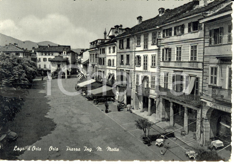 1950 ca ORTA (NO) Piazza Ing. MOTTA *Cartolina postale FG NV