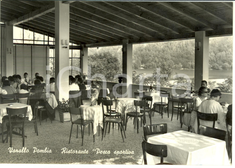 1950 ca VARALLO POMBIA (NO) Ristorante Pesca Sportiva *Cartolina postale FG NV