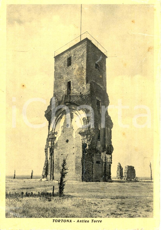 1935 ca TORTONA (AL) Veduta dell'ANTICA TORRE *Cartolina postale FG NV