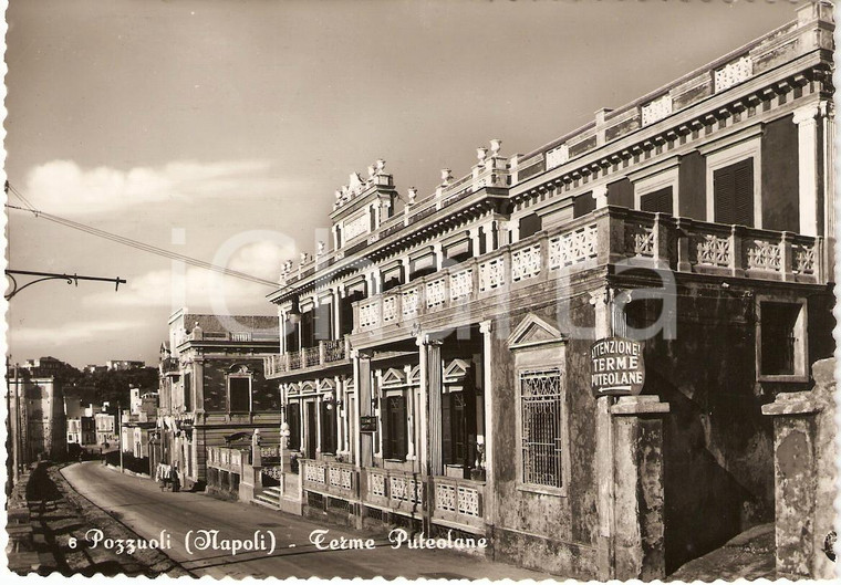 1950 circa POZZUOLI (NA) Venditore ambulante alle TERME PUTEOLANE *Animata FG NV