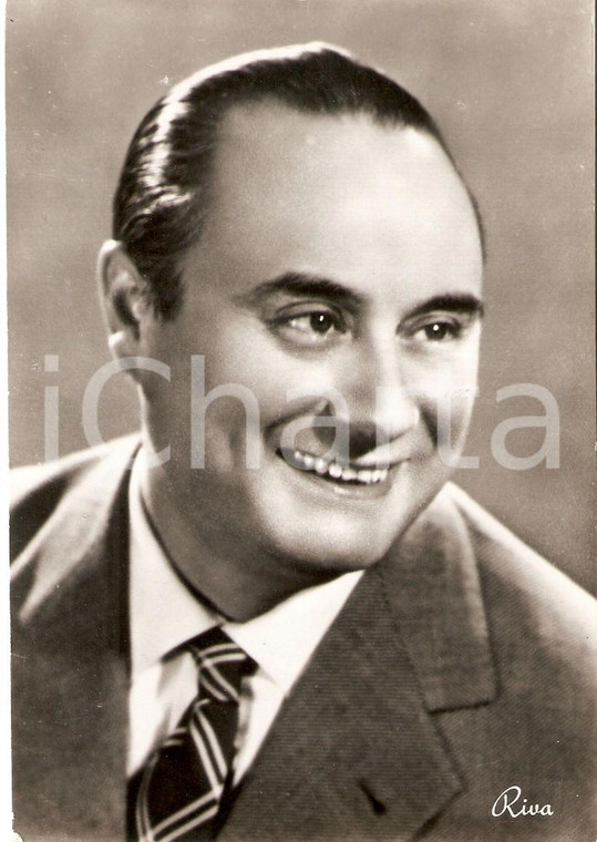 1955 ca TELEVISIONE Mario RIVA Ritratto *Cartolina FG NV