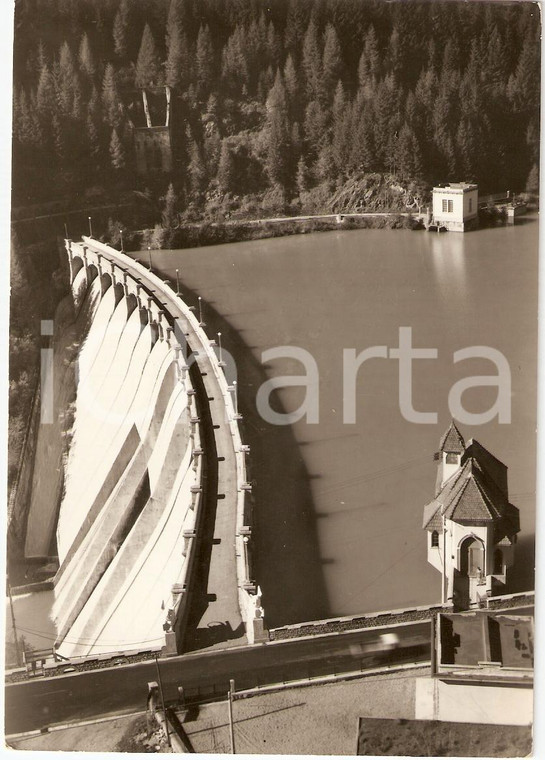1964 AURONZO DI CADORE (BL) Panorama Diga di SANTA CATERINA *Cartolina FG VG