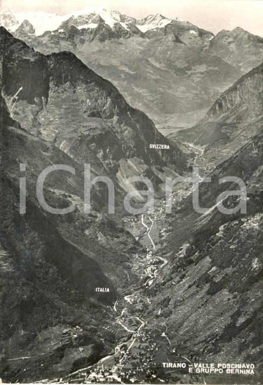 1957 MADONNA DI TIRANO (SO) Valle POSCHIAVO e GRUPPO BERNINA *Cartolina FG VG