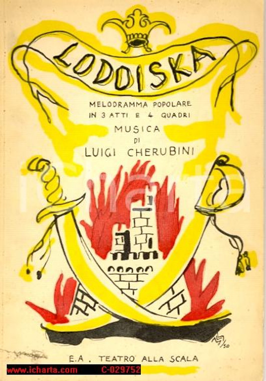 1950 LODOISKA TEATRO ALLA SCALA Libretto ITA