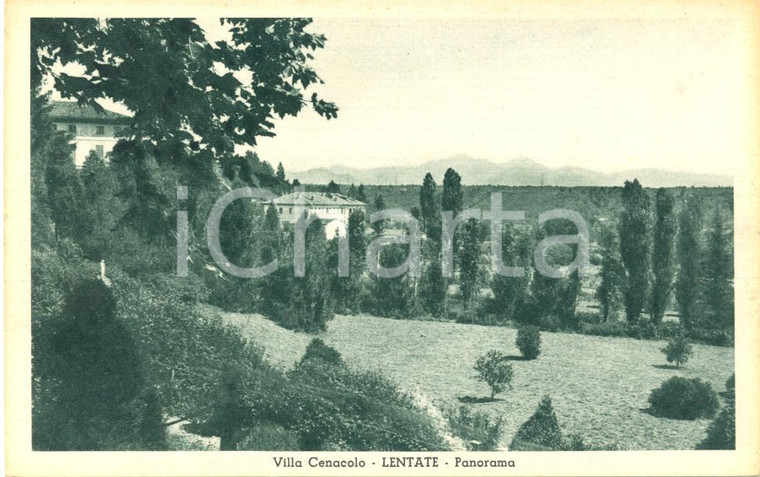 Lentate Seveso anni '30 - Villa Cenacolo, panorama