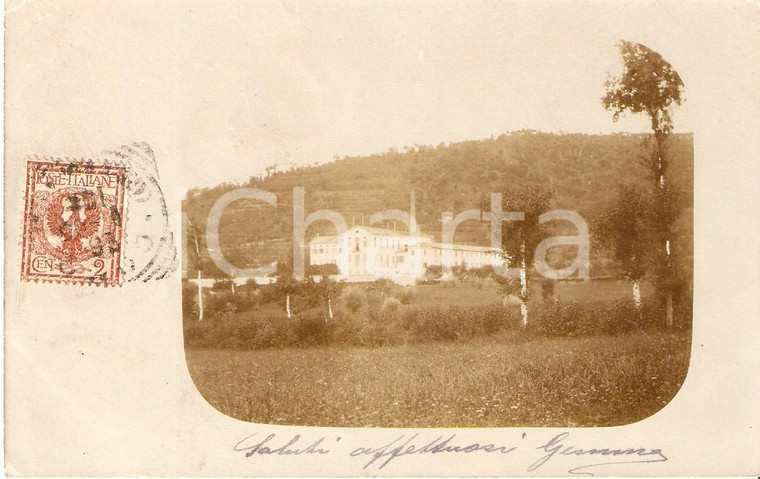 1905 COMO Panorama con stabilimento industriale *Fotografia VINTAGE FP VG