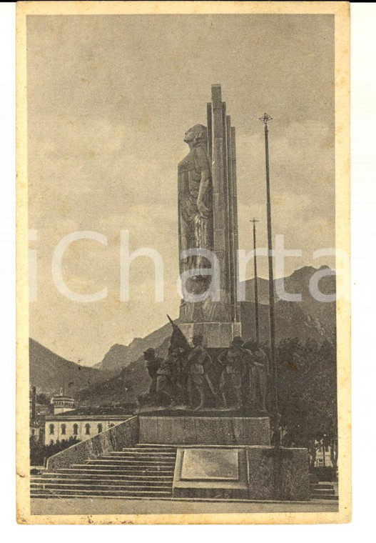 1940 LECCO Monumento ai Caduti *Cartolina postale VINTAGE FP VG