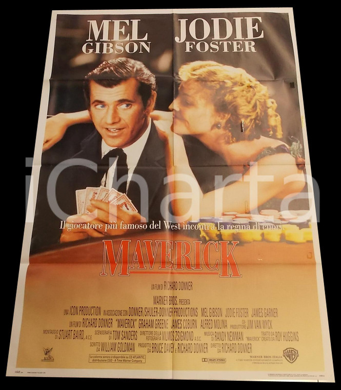 1994 MAVERICK Mel GIBSON Jodie FOSTER Film WESTERN *Manifesto 100x140 (6)