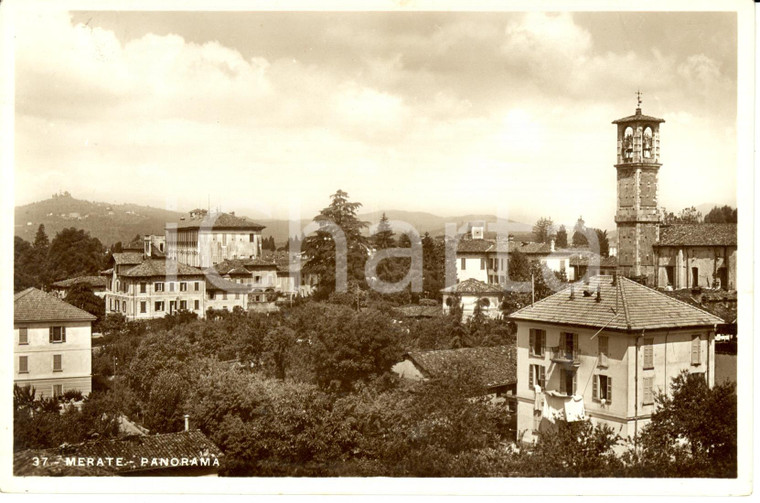 1960 ca MERATE (LC) Veduta panoramica del paese * Cartolina FG NV