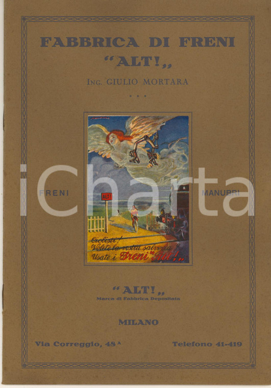 1920 ca MILANO Fabbrica freni ALT - Ing. Giulio MORTARA *Catalogo ILLUSTRATO (2)