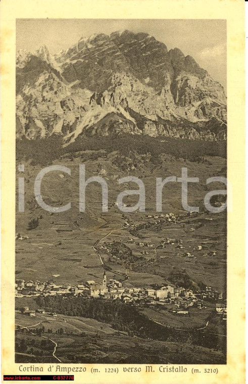 1930 CORTINA D'AMPEZZO verso Monte Cristallo