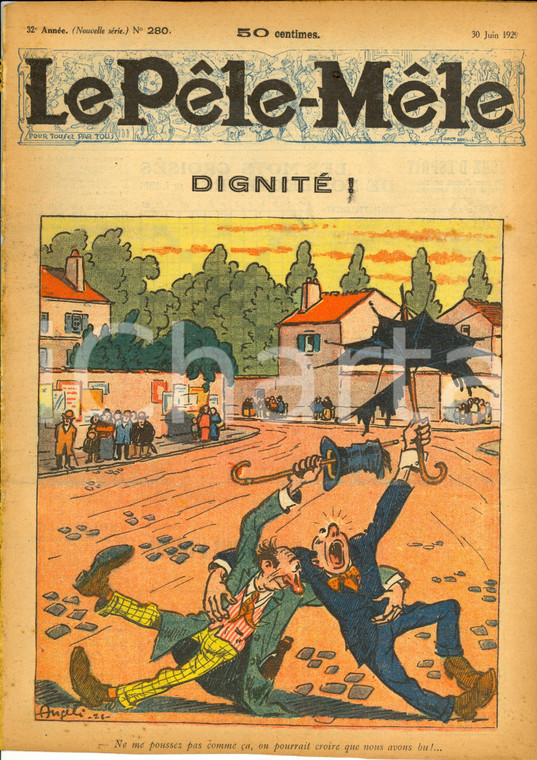 1929 LE PELE-MELE Histoire de FRANCE à la manière cubiste *Rivista Anno 32 n°280