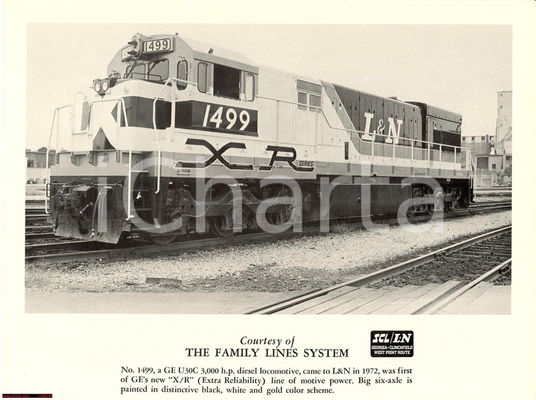 1972 GE U30C locomotive Louisville & Nashville Railroad